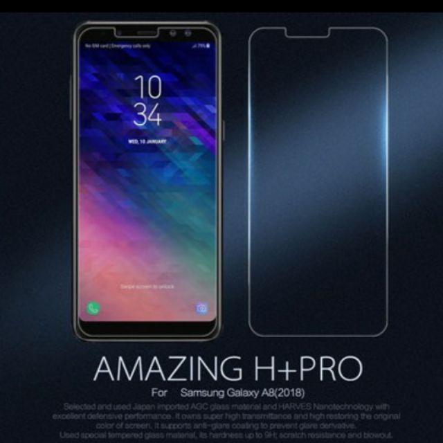 Kính cường lực Nillkin H+ Pro cho Samsung A8 2018/A8+2018