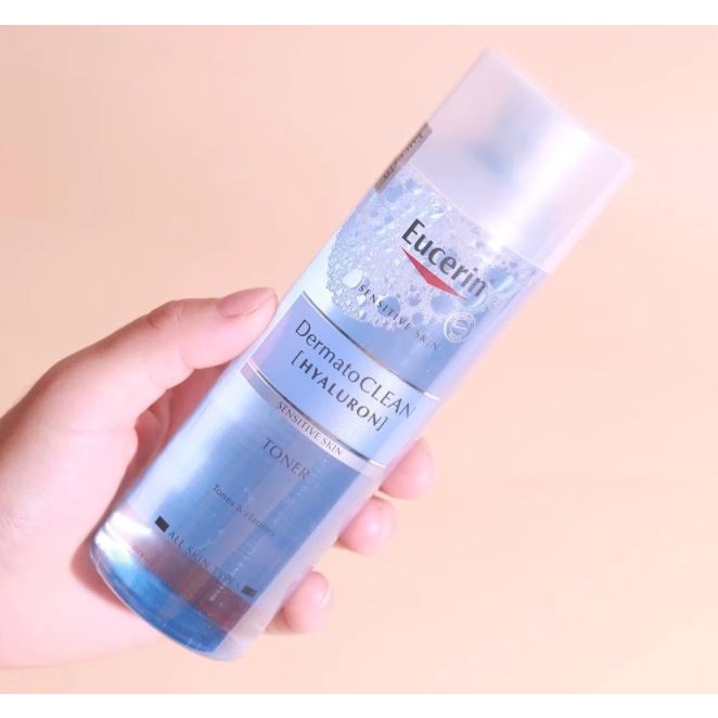 Nước Hoa Hồng Cân Bằng Da Eucerin Sensitive Skin Dermatoclean Hyaluron Toner 200ml