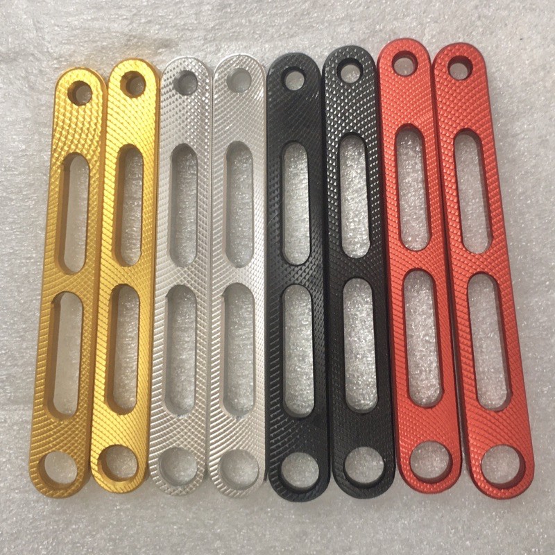 Pat gắn phụ kiện xe máy nhôm CNC 3D gắn tại các vị trí tùy thích: treo đèn trợ sáng, điện thoại, gắn chân gương, .v.v.v
