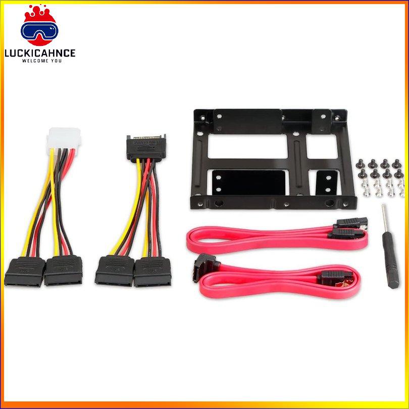 Bộ Chuyển Đổi Ổ Cứng Trong Suốt 2 Cái 2.5 Inch Ssd Sang 3.5 Inch | BigBuy360 - bigbuy360.vn