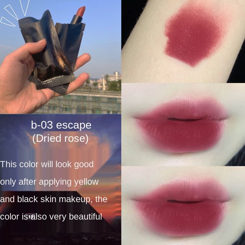 YNKUDOLL Galaxy Matte Lipstick Matte Moisturizing Lipstick Paper Bag | BigBuy360 - bigbuy360.vn