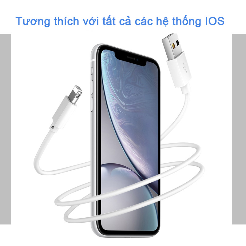 Cáp sạc nhanh an toàn bảo vệ cho Iphone 12 Pro Max 11x8 7 6 tiện dụng