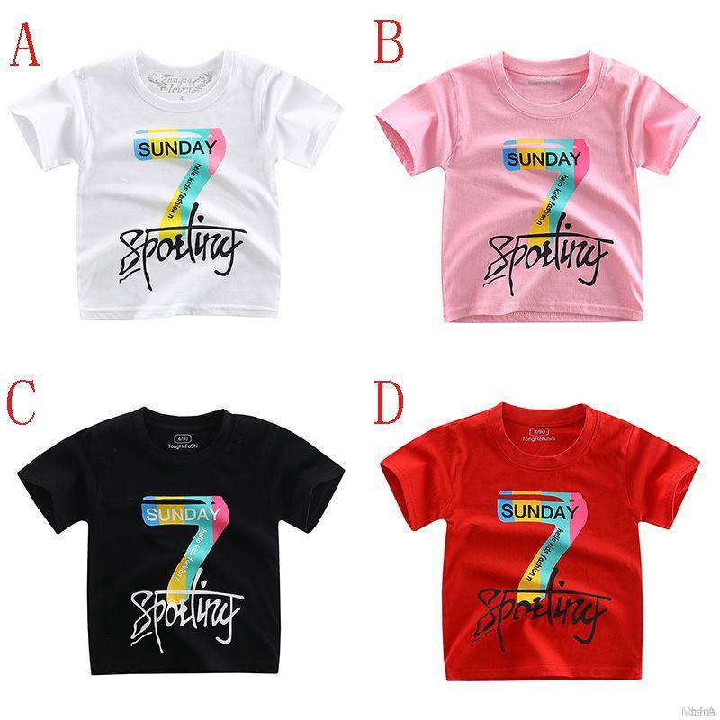 Áo thun cộc tay in hình đa dạng cho bé