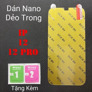 Miếng Dán Màn Hình Siêu Mỏng Dẻo Nano DCX-9H iPhone 12/12 Pro