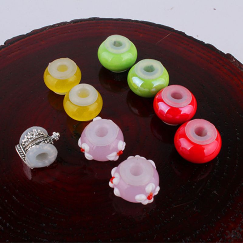 Bộ 10 Vòng Đệm Cao Su Silicon Hình Chữ O Trong Suốt Dùng Làm Trang Sức Thủ Công DIY