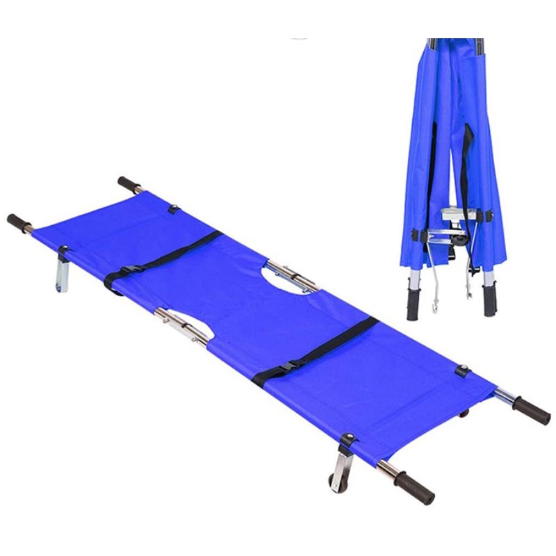 Cáng cứu thương có bánh xe, có đai bảo vệ
