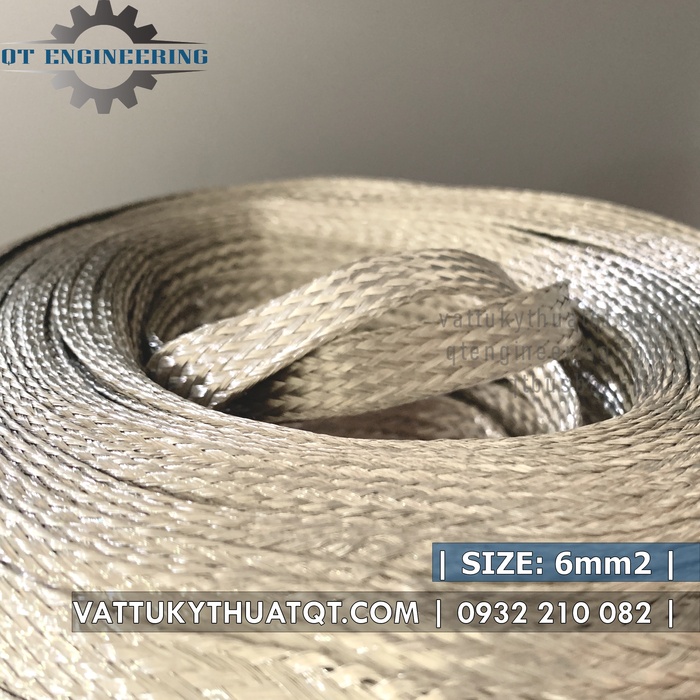 Dây Đồng Bện Mạ Thiếc 6mm2 - Bán lẻ đoạn 1m, 5m