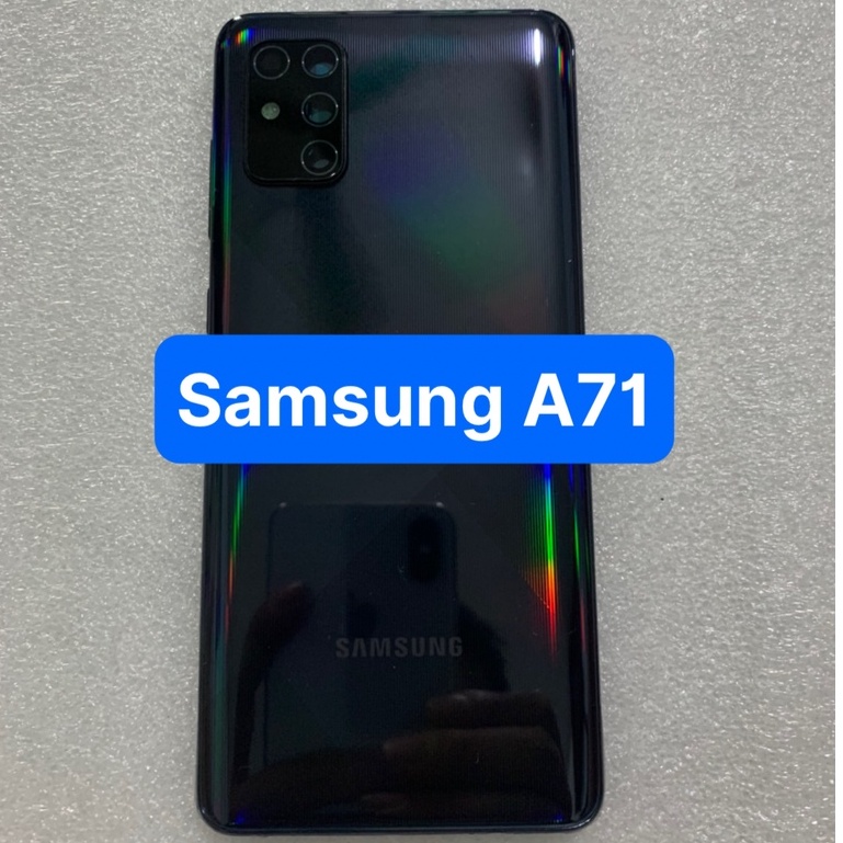 bộ vỏ samsung A71 - gồm lưng,sườn ,phím,kính camera