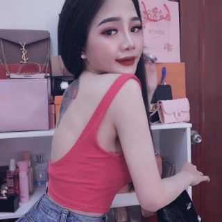 Áo croptop 2 dây hở lưng_cachuashophcm