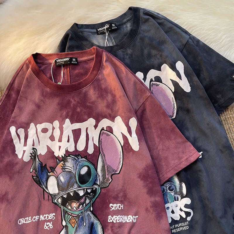 Áo nam tay ngắn dáng rộng phong cách âu mỹ thời trang mùa hè mới