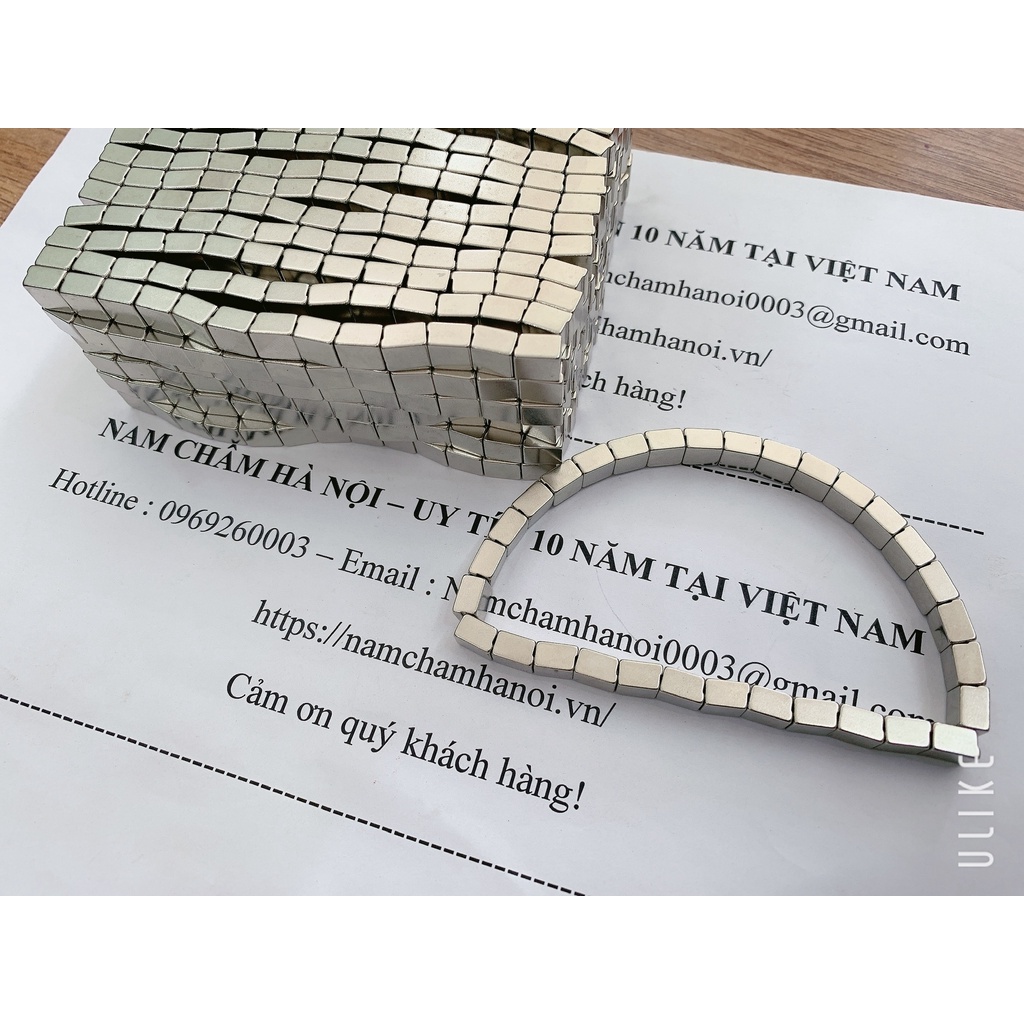 Nam châm xếp hình kích thước 7x5x8mm, nam châm xếp hình vòng cung, hình tròn