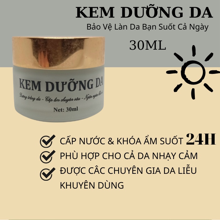 Kem Dưỡng Da Quyên Lara Ngăn Ngừa Da Khô Nẻ,Dưỡng Trắng Da Và Cấp Ẩm Chuyên Sâu 30ml