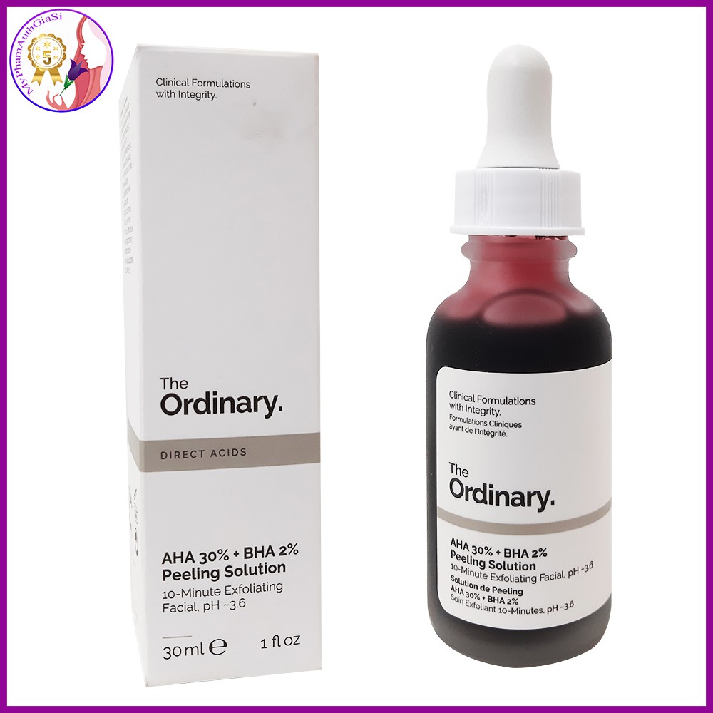 Tinh chất tẩy tế bào chết hóa học the ordinary aha 30% + bha 2%