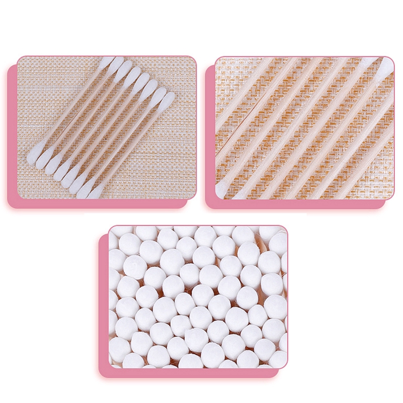 Set 100 Tăm Bông Vệ Sinh Tai Hai Đầu Tiện Dụng