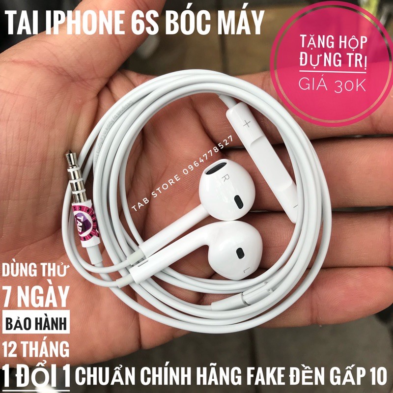 Tai Nghe IPHONE 6s Zin Bóc Máy (TẶNG HỘP ĐỰNG)