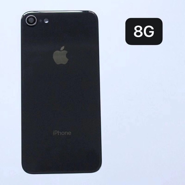 Kính Lưng Zin iPhone 8 đỏ, đen, trắng, vàng hồng sẵn kính camera