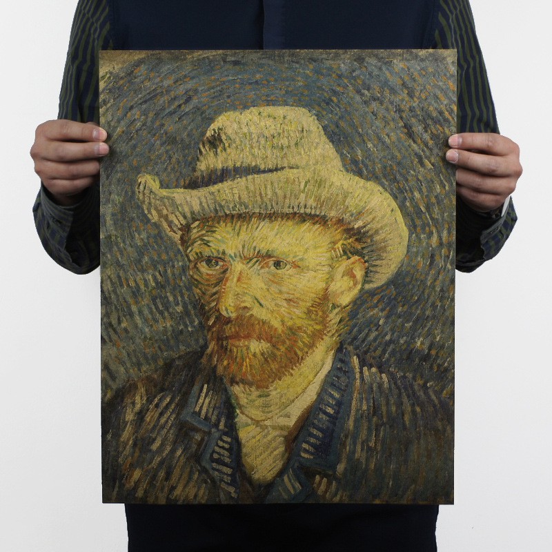 Tranh chân dung Vincent Van treo tường trang trí