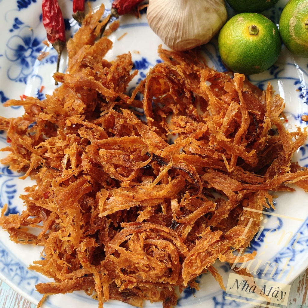 Khô Mực Xé Tẩm Vị - Nguyên Liệu Bánh Tráng Trộn Làm Gỏi Bao Ngon
