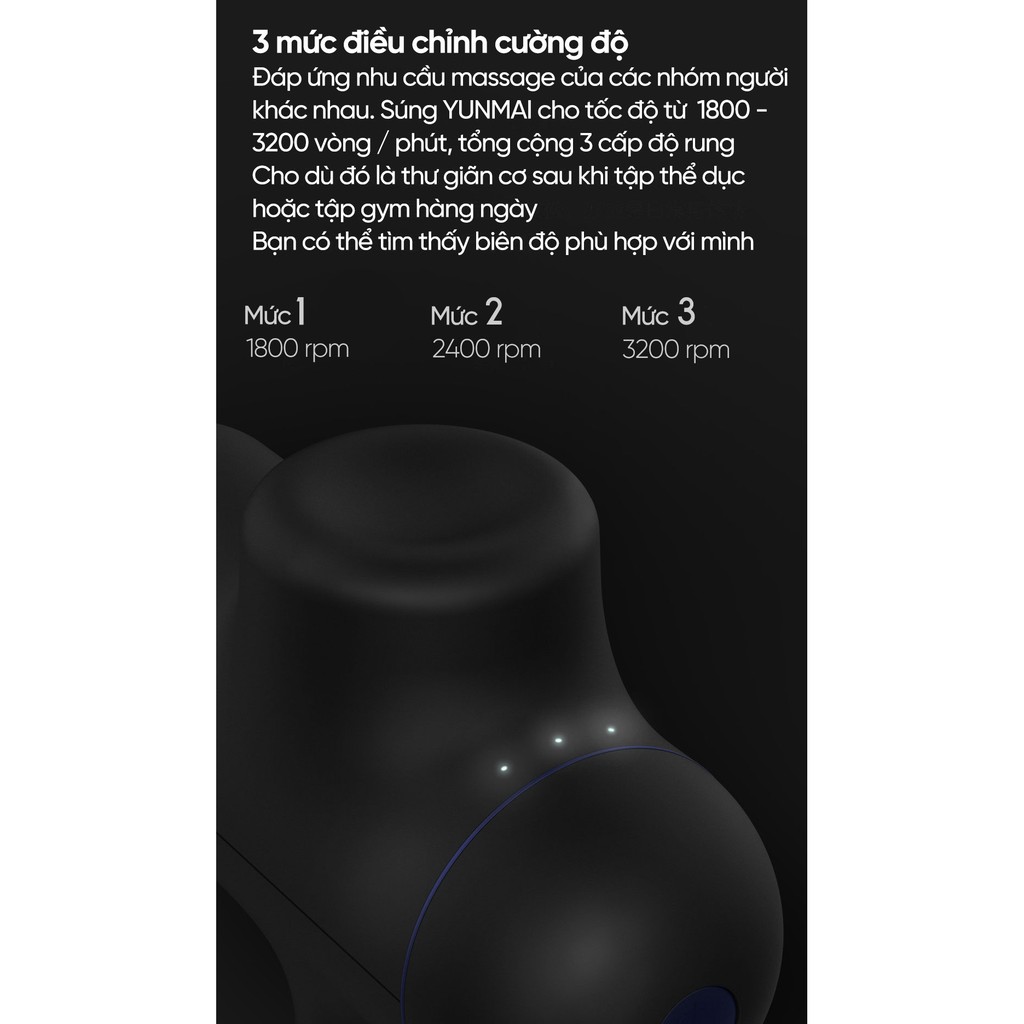 Súng massage Yunmai Slim Chic