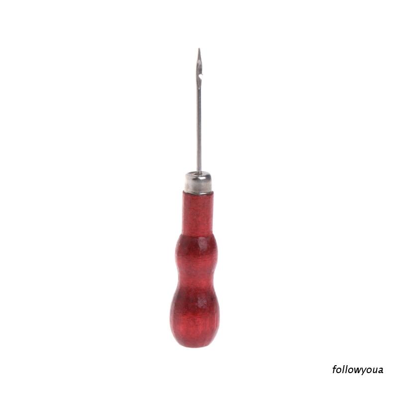 Dùi đục lỗ bằng thép không gỉ tay cầm gỗ siêu bền dùng sửa chữa đồ trang sức