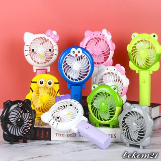 [TỰ CHỌN MẪU] Quạt mini cầm tay sạc pin hình thú ngộ nghĩnh có thể sạc lại,có thể gập gọn mang đi du lịch