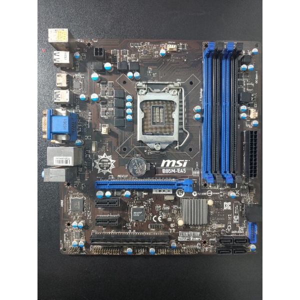 Main MSI B85M-E45 4 Khe DDR3 Đủ chặn