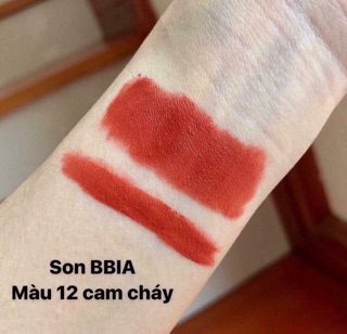 Son Bbia ver3 màu 12 cam cháy pha đỏ