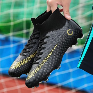 Đôi giày đá bóng FG cổ cao kiểu C Ronaldo cao cấp