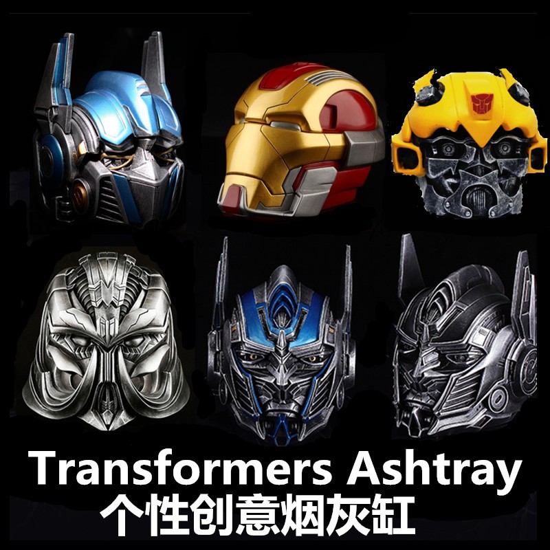 Gạt Tàn Thuốc Có Nắp Đậy Hình Người Sắt Transformers 5 Thiết Kế Sáng Tạo