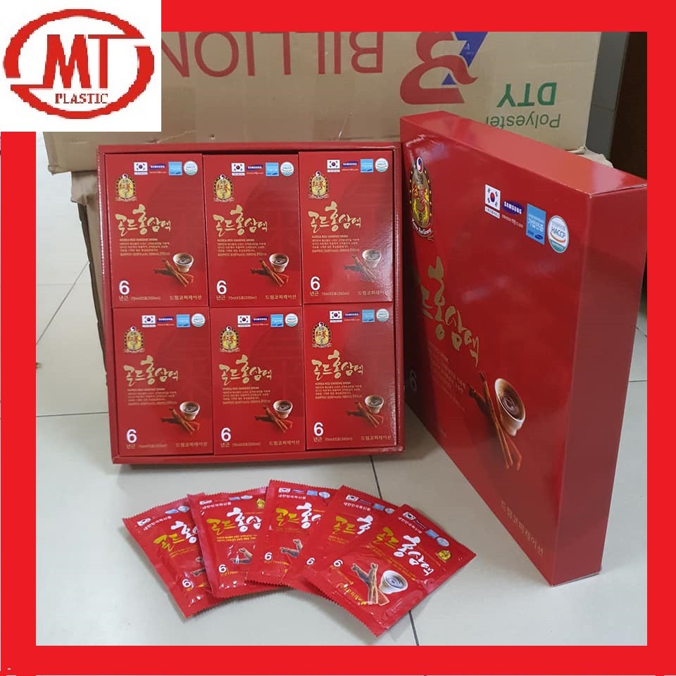 [chính hãng] Nước Uống Hồng Sâm 6 Năm Korea Red Ginseng (70 ml x 30 gói)