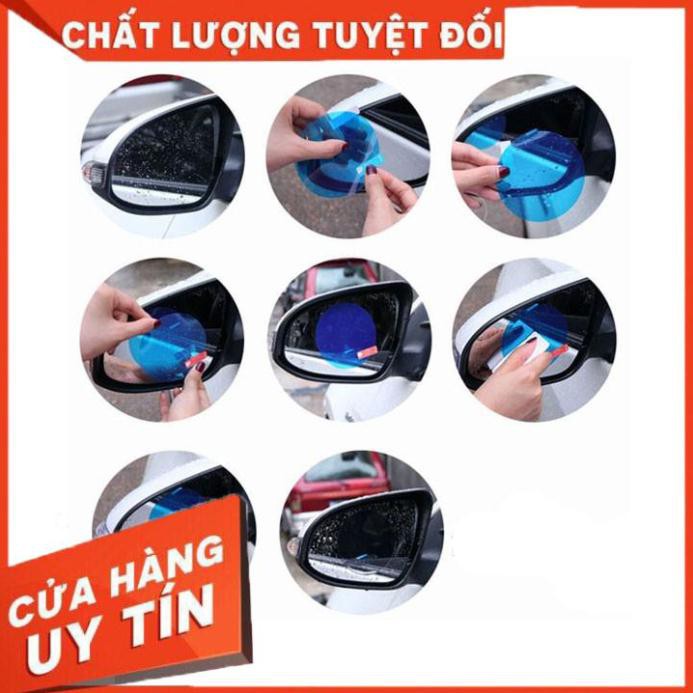 Bộ Hai Miếng Dán Kính Bên Lái Xe Ô Tô Chống Nước Chống Xước 200x160mm