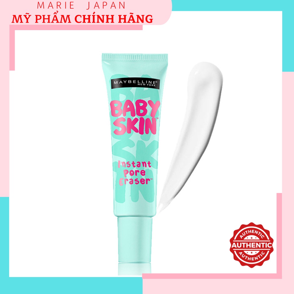 Kem Lót Kiềm Dầu Maybelline Baby Skin Pore Eraser 22ml