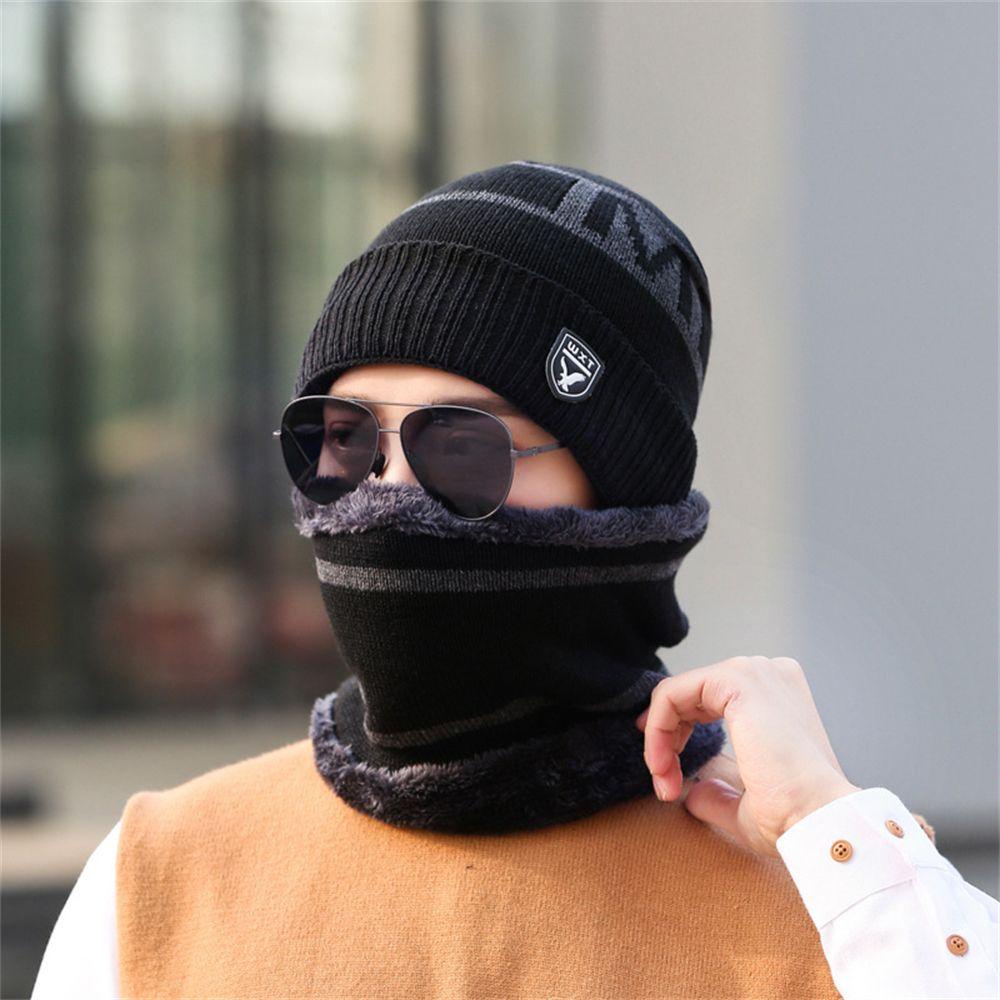 Set 2 Mũ Len Beanie Dày Dặn Thời Trang Cho Nam Nữ