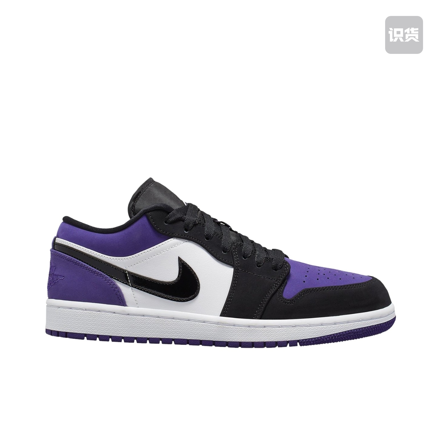 Air Jordan 1 Court Purple Low Top/Black Purple/Toe aj aj1 aj4