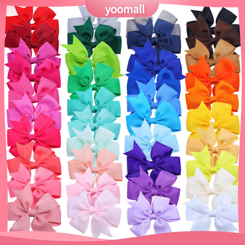 Set 40 Kẹp Tóc Nơ Đáng Yêu Cho Bé Gái