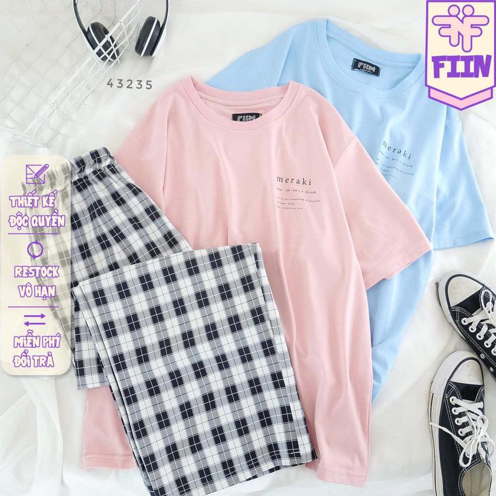 Áo thun tay lỡ MERAKI nhiều màu Ulzzang - Made by Fiin