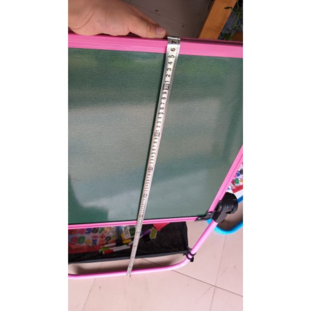 Bảng viết, bảng từ 2 mặt kiêm giá vẽ xoay 360 độ khung sắt chắc chắn kích thước mặt bảng 55 x47 cm