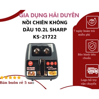 Nồi chiên không dầu 10.2l mã mới nhất ks27712 sharp bảo hành 1 tháng
