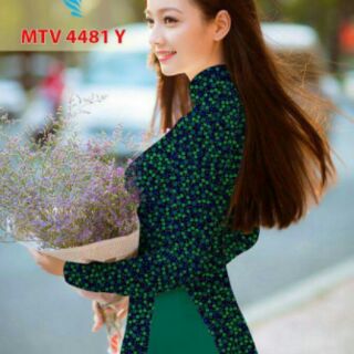 Vải áo dài hoa nhí