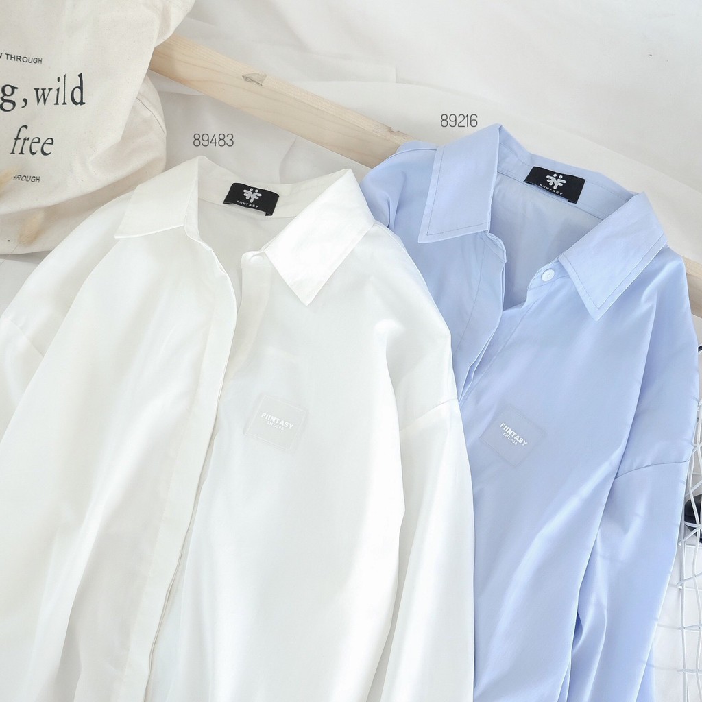 Áo Sơ mi nữ dài tay FIINTASY ENT.666 phong cách Ulzzang Unisex - Made by Toneontone TOT | BigBuy360 - bigbuy360.vn