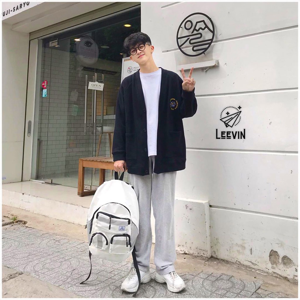 Áo Khoác Nam Nữ FLORAL FUN Thêu Hoa Sevenzia Unisex - Áo khoác Nỉ Cardigan Ulzzang - Leevin Strore | BigBuy360 - bigbuy360.vn