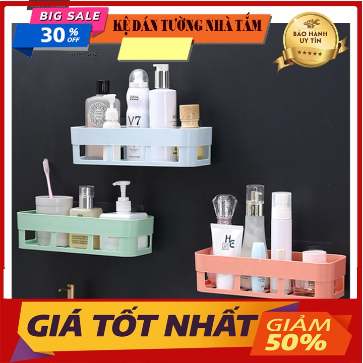 Kệ gắn tường Tường không cần khoan vít kệ nhà tắm nhà bếp để đồ tiện dụng