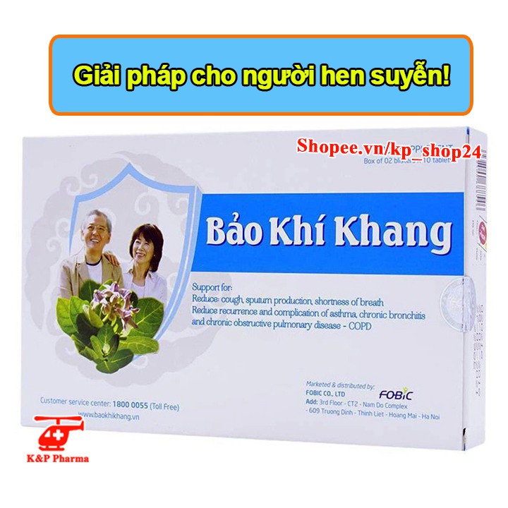 ✅ [6 TẶNG 1] Bảo Khí Khang 20v – Giúp giảm ho, viêm họng, khó thở, ngừa viêm phế quản, hen suyễn, viêm đường hô hấp | BigBuy360 - bigbuy360.vn