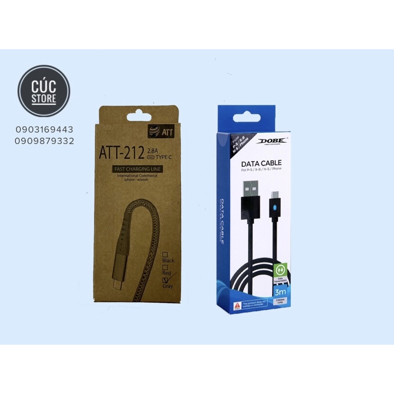 Dây / Cáp sạc tay cầm chơi game Xbox, Nintendo, PS4, PS5