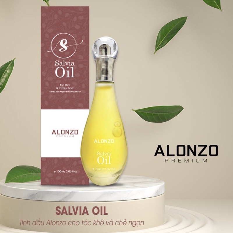 Tinh dầu dưỡng Alonzo Premium Salvia Oil cho tóc khô xơ và chẻ ngọn 100ml