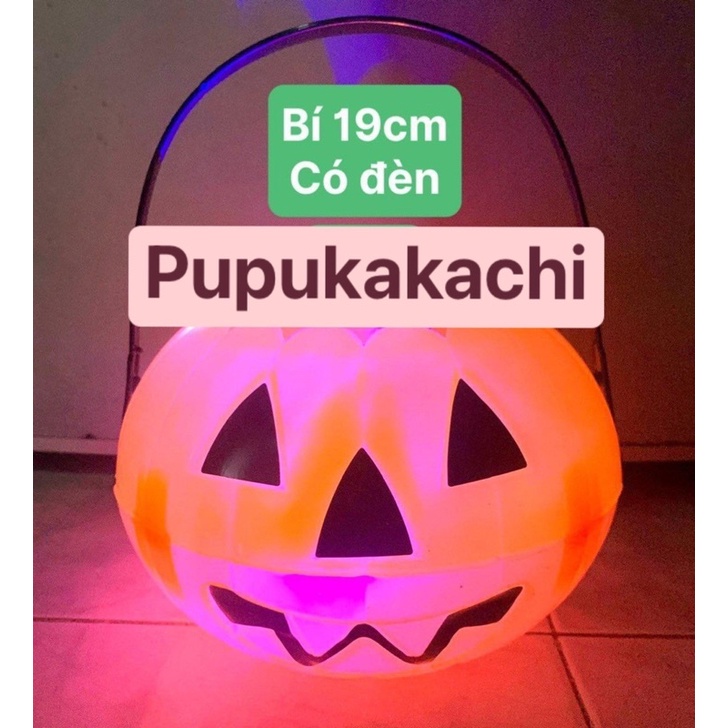 Giỏ Bí Ngô Đựng Kẹo Trick Or Treat Halloween Nhiều Kích Cỡ