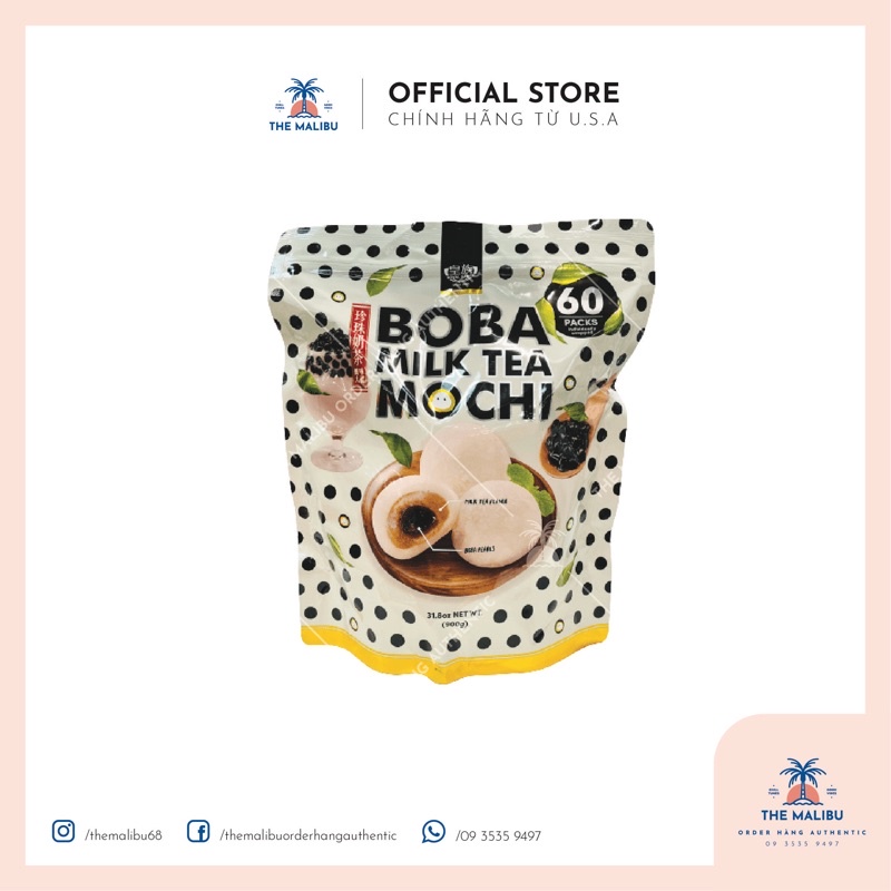 Bánh Mochi Trà Sữa Trân Châu Boba Milk Tea Mochi Taiwan
