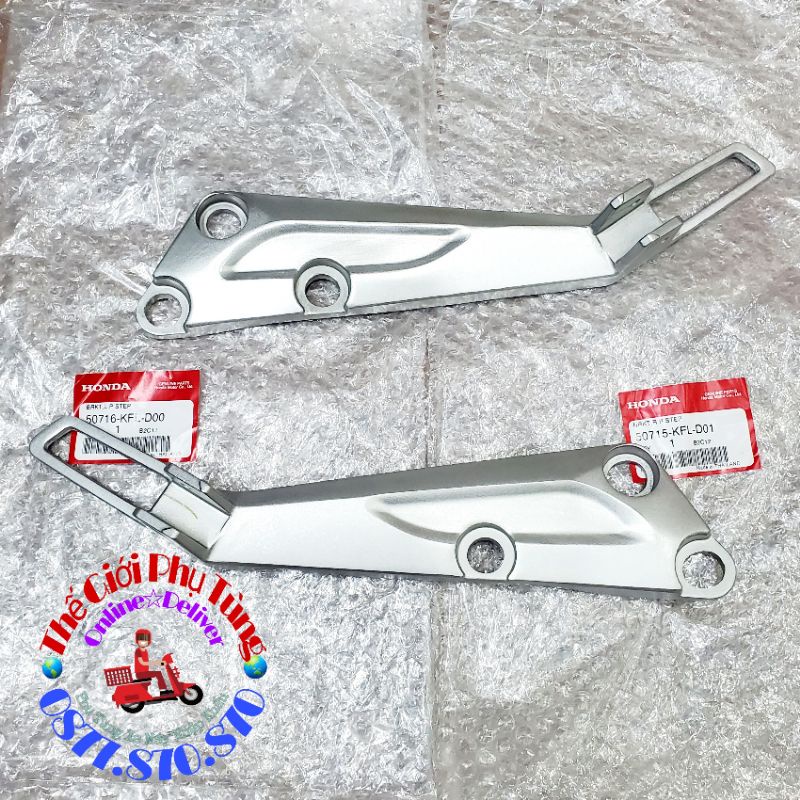 Pát nhôm - Gác chân dài Wave thái zin Thái Lan hàng nhập khẩu - 50716-KFL-D00 /50715-K