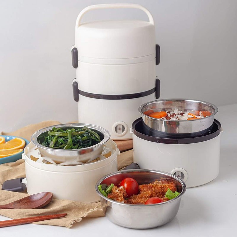 Hộp Cơm Cắm Điện giữ nhiệt Inox - Hộp Cơm Hâm Nóng 3 Tầng - Làm Nóng Siêu Tốc Loại Cao Cấp - JD121 | BigBuy360 - bigbuy360.vn