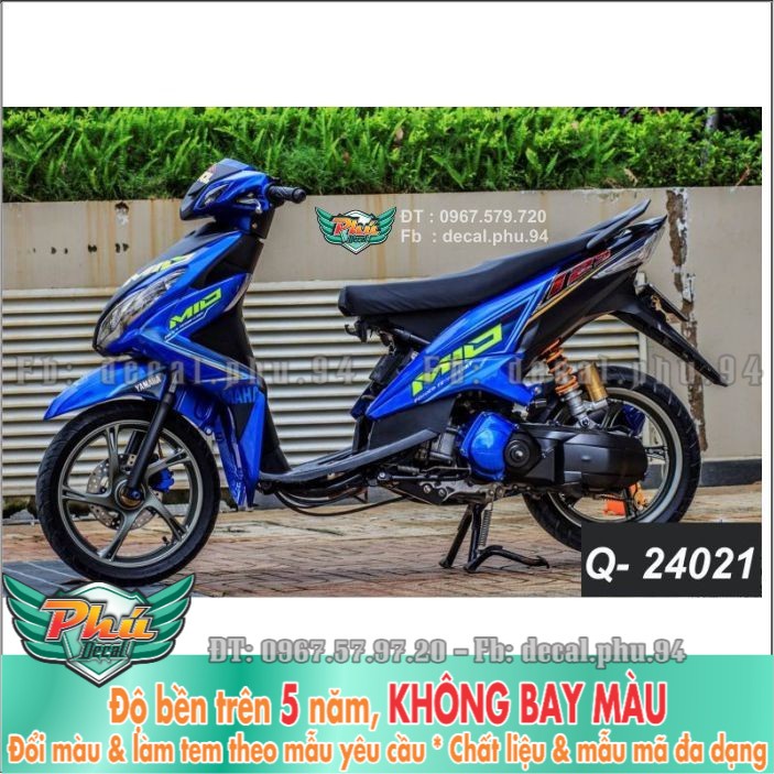 Tem rời Luvias Mio Xanh (X)